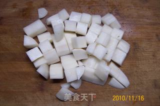 【autumn and Winter Green Shield】---garlic Minced Pork Roasted Radish recipe