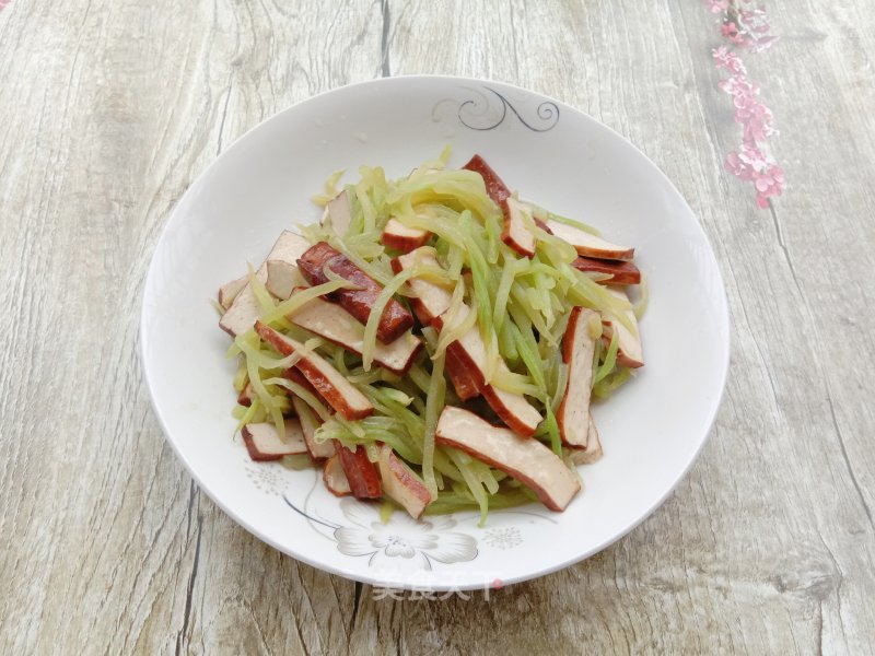 Lettuce Fried Dried Tofu recipe