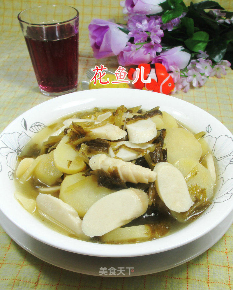 Boiled Potatoes with Bamboo Shoots recipe