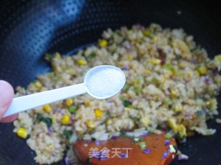 Celery and Purple Cabbage Egg Fried Rice recipe