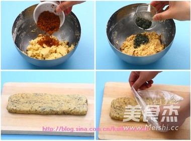 Seaweed Pork Floss Biscuits recipe