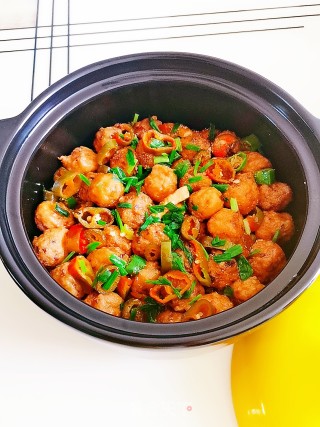 Chicken Meatballs and Tofu Clay Pot recipe