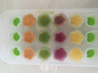 Colorful Fruit Ice-small Popsicles that Children Like recipe