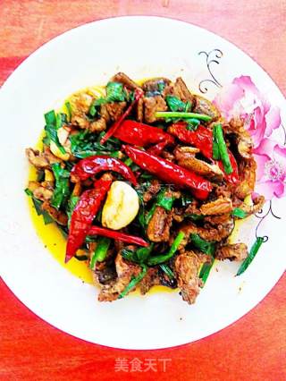 Stir-fried Eel with Leek (section) recipe