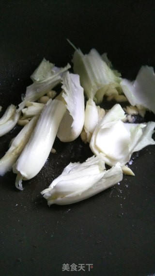 Stir-fried Long Stalk Cabbage recipe