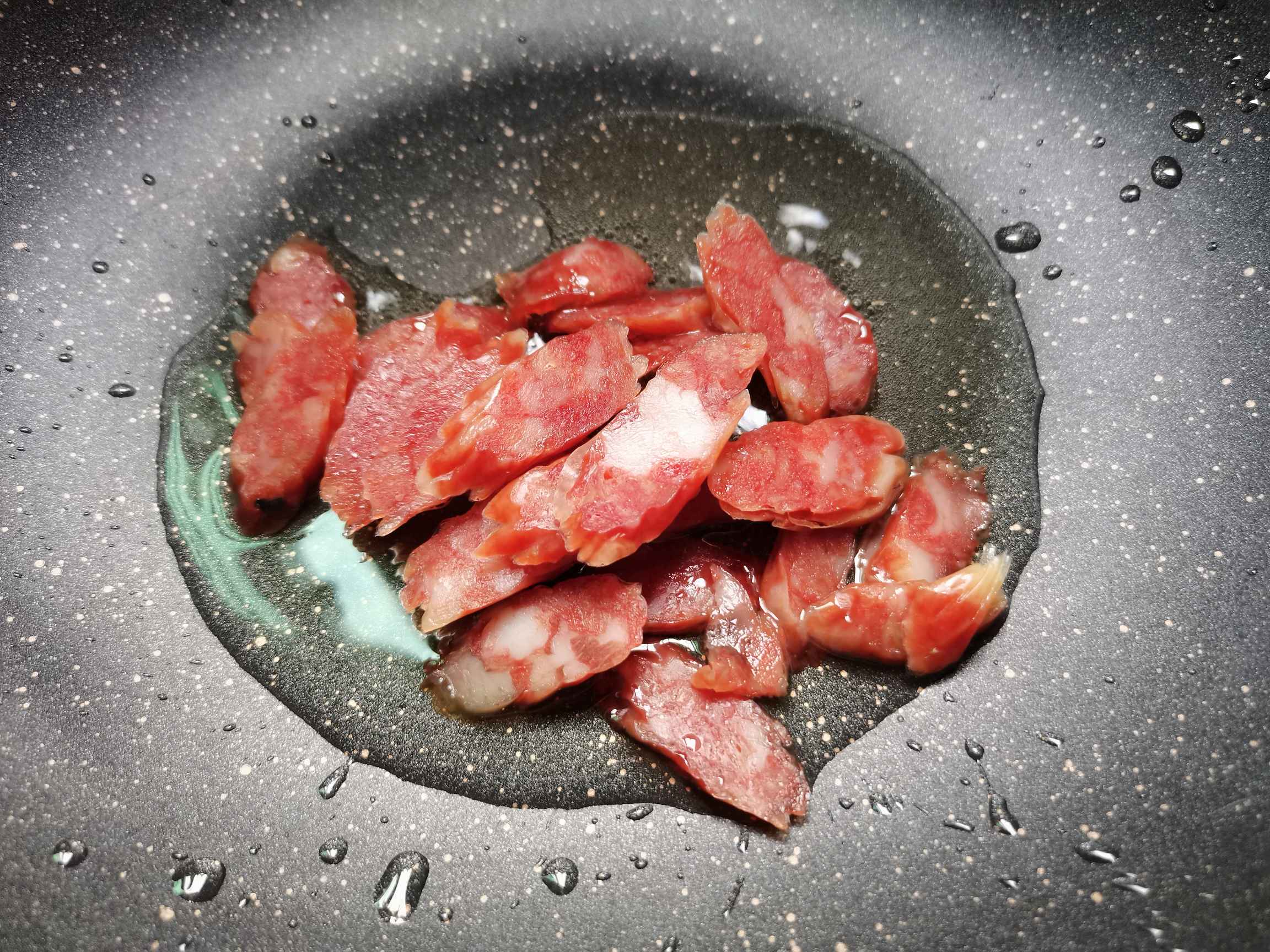 Stir-fried Sausage with Green Pickled Peppers recipe