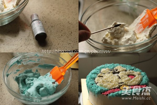 Doraemon Cream Cake recipe