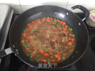 #信之美五常大米试吃#stewed Rice with Chicken Legs and Colorful Vegetables recipe