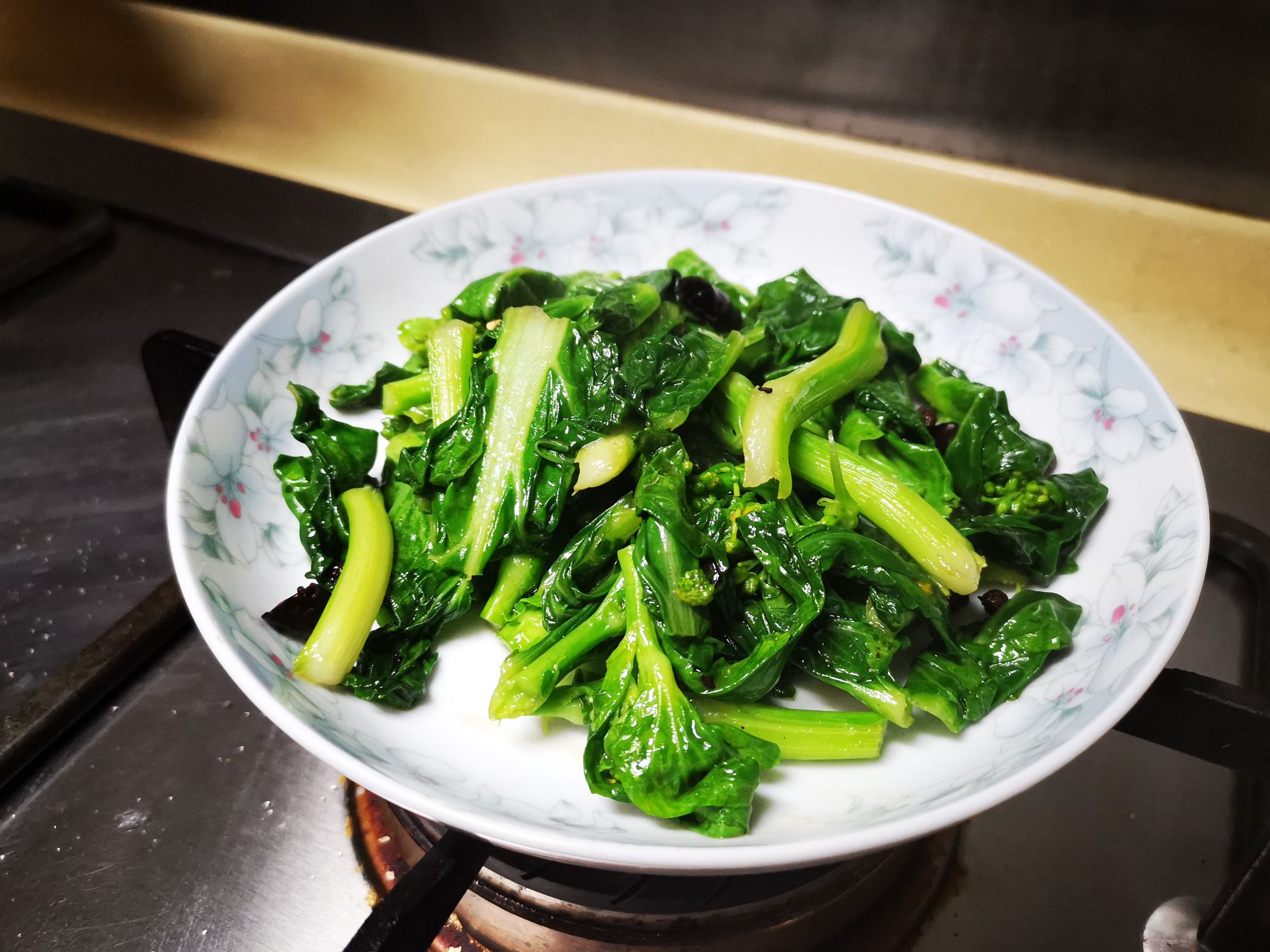 Stir-fried Vegetable Moss with Dried Pepper recipe