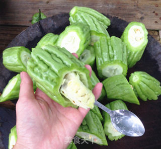 Stuffed Tofu with Bitter Gourd Oil recipe