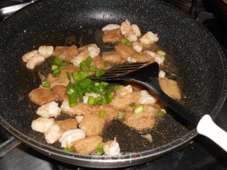 Braised Jade Tofu with Bamboo Fungus and Shrimp recipe