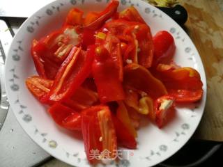 Steamed Red Pepper with Tempeh recipe