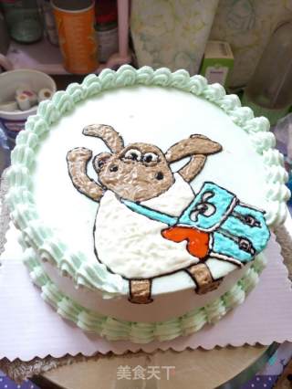 #aca音乐明星大赛#lamb Timmy Birthday Cake recipe