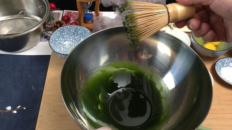 Easy Matcha Honey Bean Cake-microwave Version recipe