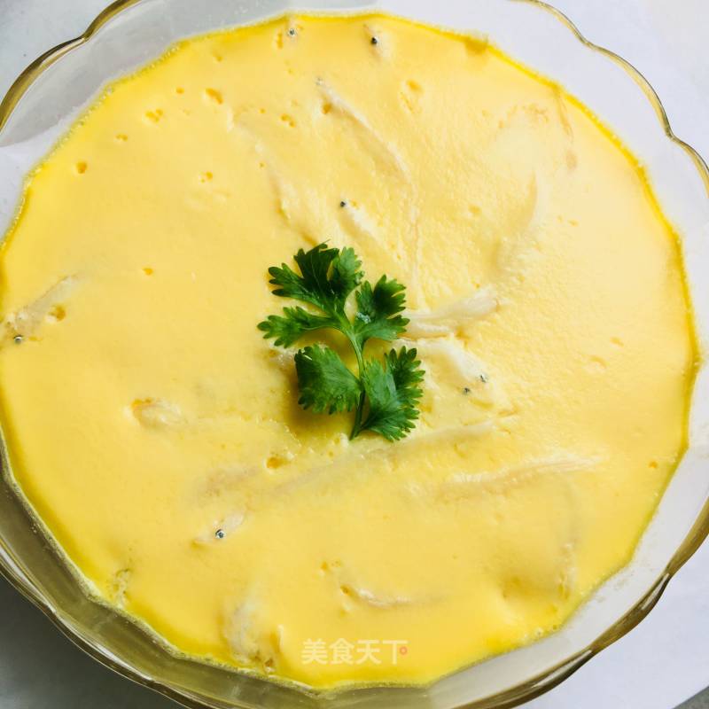 Whitebait Steamed Egg recipe