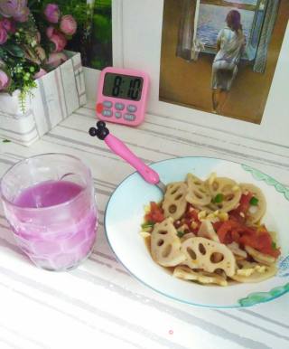Cold Tomato Lotus Root Slices recipe
