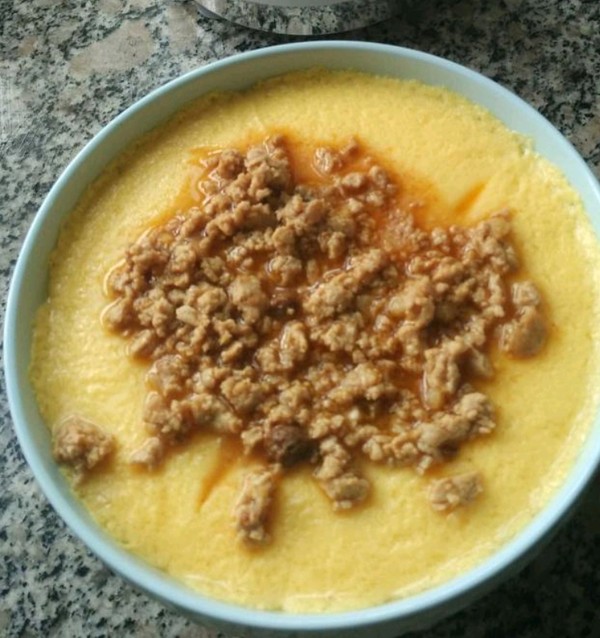 Steamed Eggs with Minced Meat recipe