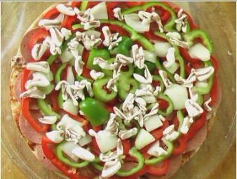 Bacon Ham Pizza recipe