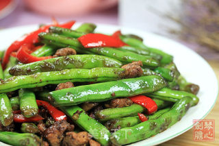 Stir-fried String Beans with Minced Meat recipe