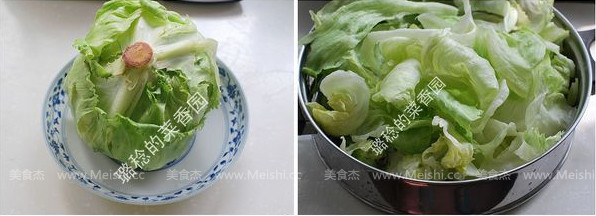 Lettuce in Oyster Sauce recipe