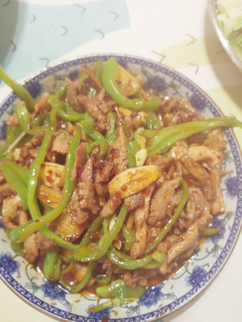 Shredded Pork with Green Pepper (homemade Version) recipe