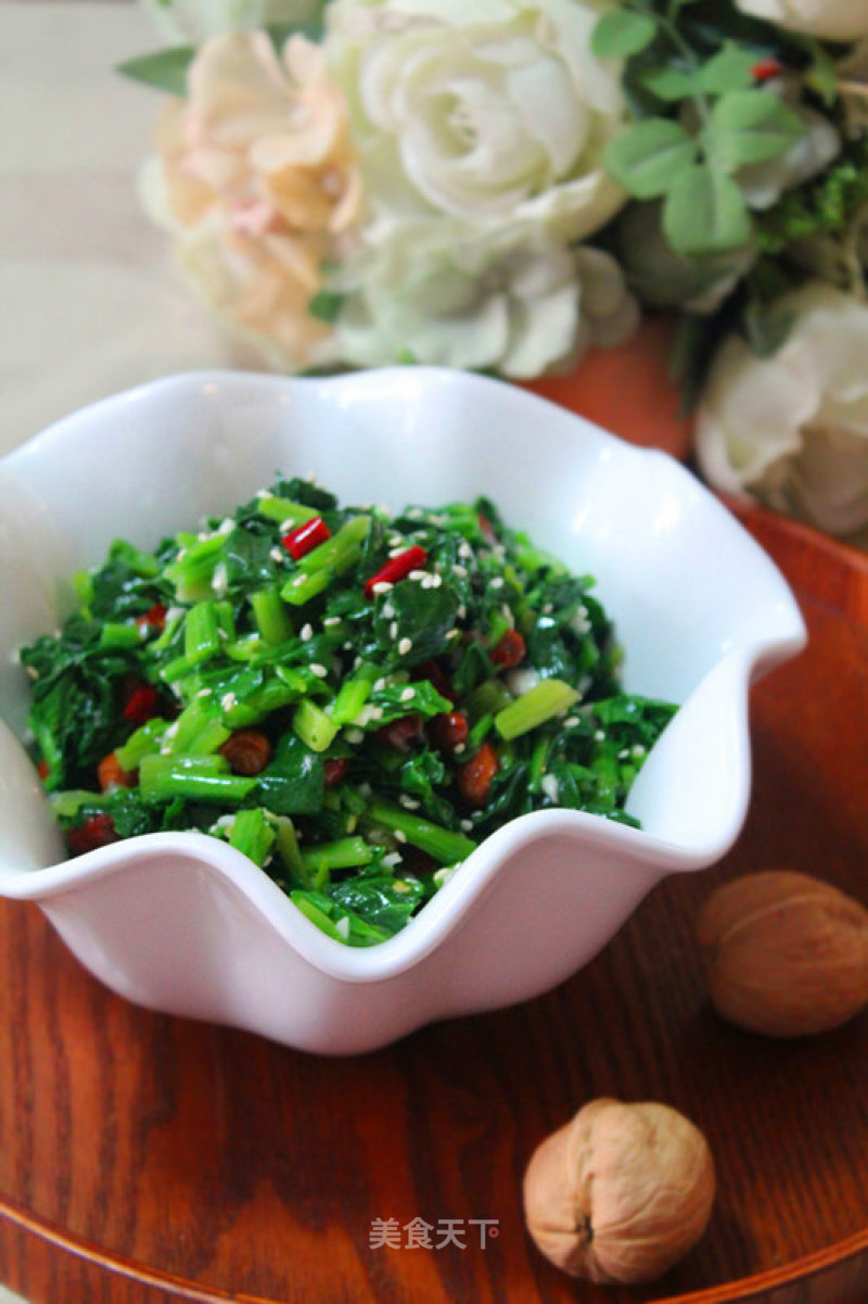 Nuts Spinach recipe