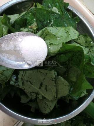 Steamed Sweet Potato Leaves recipe