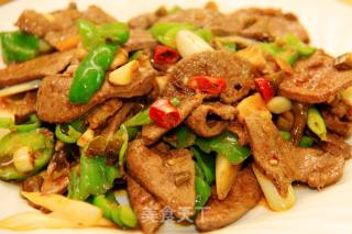 Stir-fried Pork Liver with Pickled Peppers recipe