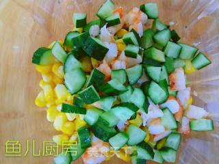 Sea Shrimp and Avocado Salad──private Dish of Fish Kitchen recipe