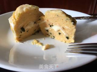 Golden Cheese Muffin Shrimp Cake (no Oven Version) recipe