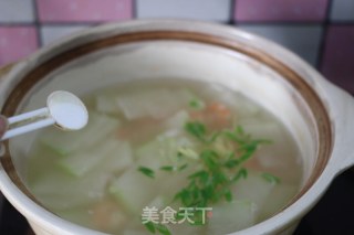 【winter Melon and Shrimp Soup】 recipe