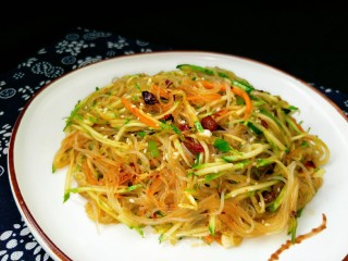 Vermicelli Mixed with Cucumber recipe