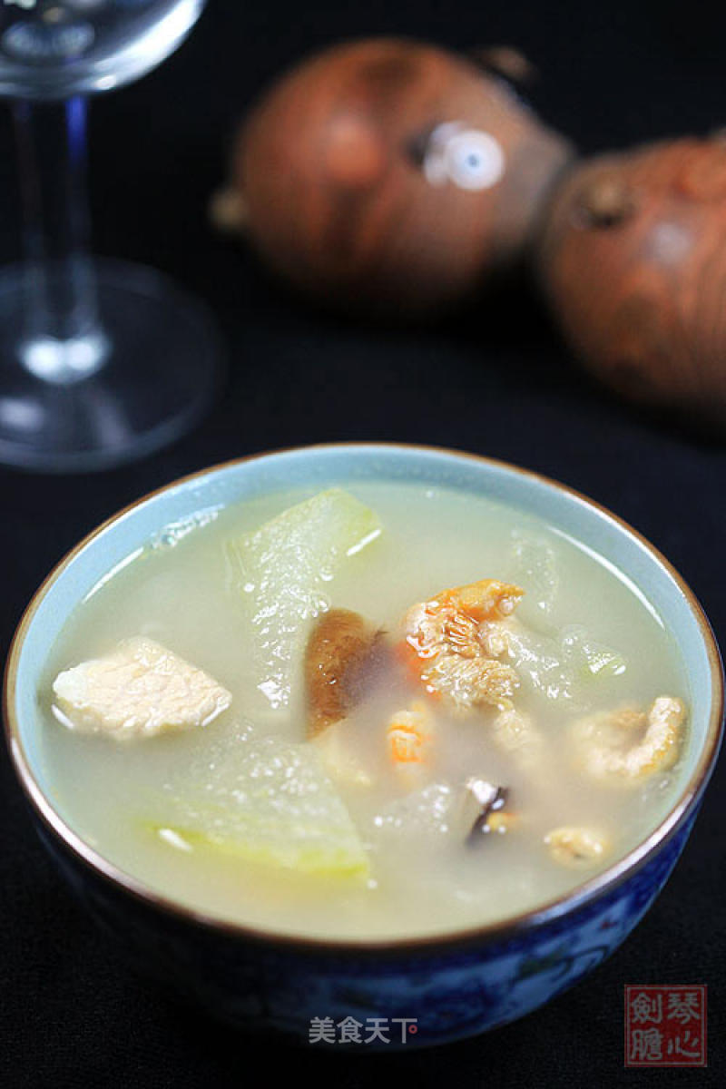 Scallops, Shrimp and Winter Melon Soup recipe