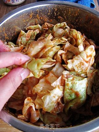 Korean Sliced Spicy Cabbage recipe