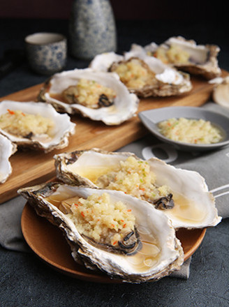 Garlic Oysters (steamed in Shell) recipe