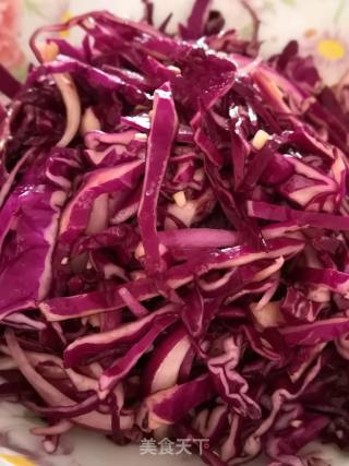 Low-fat Salad ~ Purple Cabbage and Onion Salad (cold Dish) recipe
