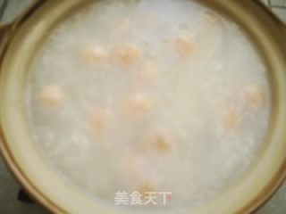 Broccoli Shrimp Ball Congee recipe