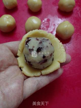 #新良first Baking Competition#cranberry Mooncakes recipe