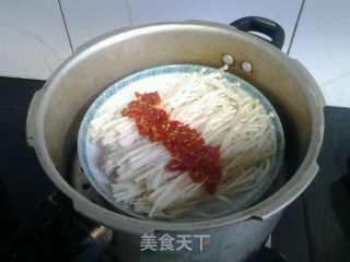 Chopped Pepper Enoki Mushroom recipe