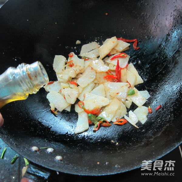 Fried Cold Potato Chips recipe