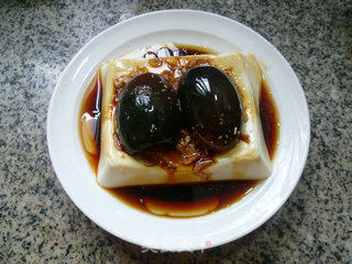 Shrimp and Preserved Egg with Tofu recipe