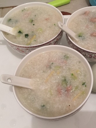 Cucumber Pork Congee recipe