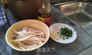 Shredded Pleurotus Eryngii in Abalone Sauce recipe