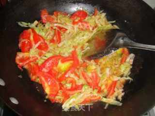 Stir-fried Cabbage with Tomatoes recipe