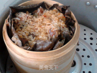 Steamed Chicken with Lotus Glutinous Rice recipe