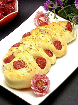 Ham Sausage Bread recipe