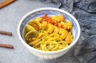 Curry Seafood Udon recipe