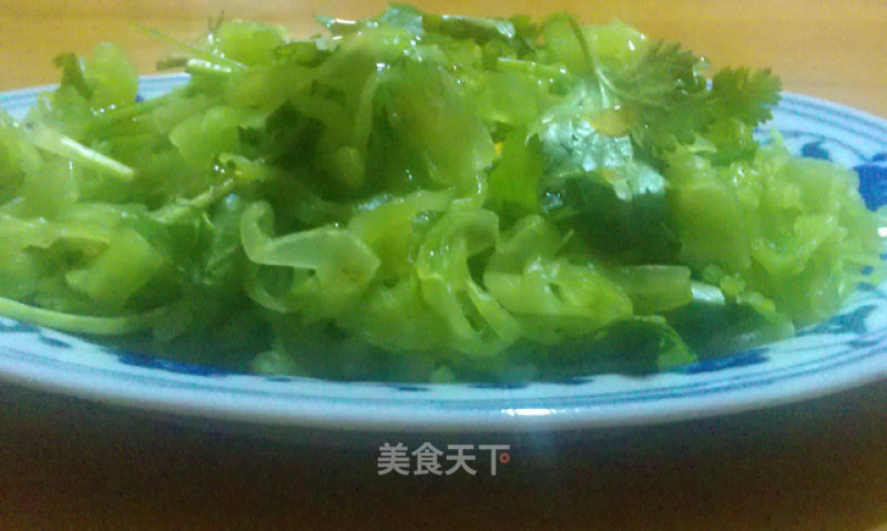 Coriander Mixed with Lettuce recipe