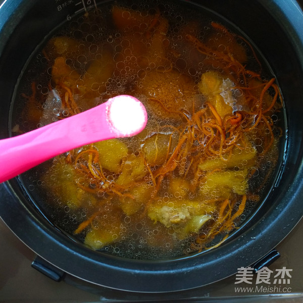 Monkey Mushroom and Cordyceps Pork Rib Soup recipe