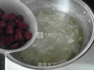 Purple Sweet Potato and Tremella Soup recipe